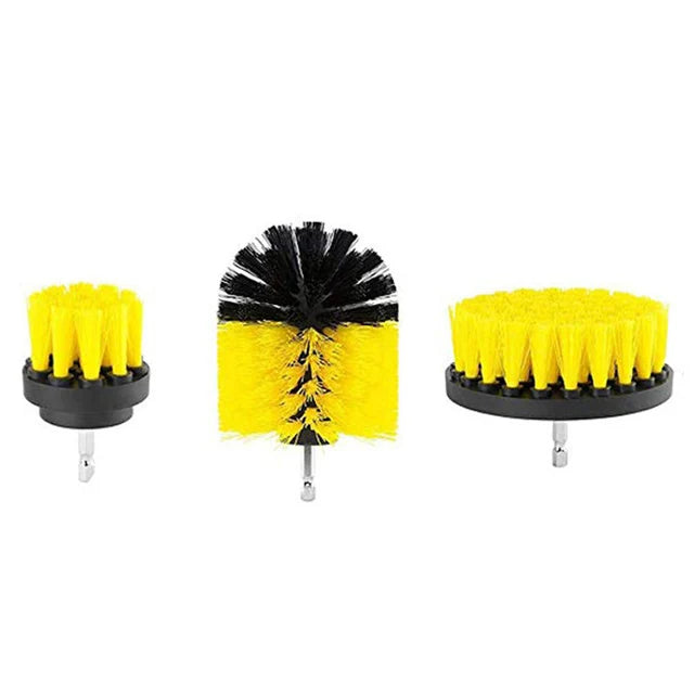 UNTIOR 6 Pcs 1/4inch Shank Drill Brush Bits Set Cleaning Kit Electric for Car Kitchen Tile Carpet Drill Brush Attachments