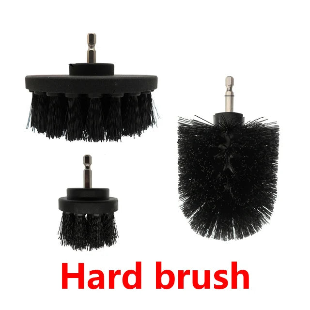 UNTIOR 6 Pcs 1/4inch Shank Drill Brush Bits Set Cleaning Kit Electric for Car Kitchen Tile Carpet Drill Brush Attachments