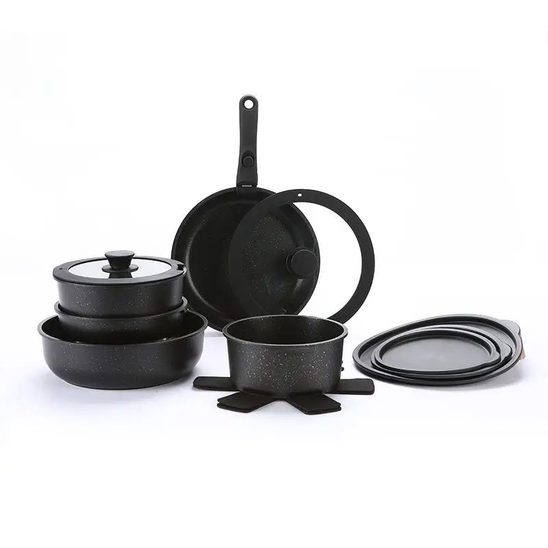 Donnor Non-stick Cookware Kitchenware Die Cast Aluminum Pot Set Support Induction