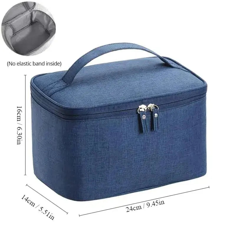 1pc Business Trip Men's Toiletry Bag Double Layer Large Capacity Cosmetic Bag Oxford Cloth Storage Bag Portable Handbag