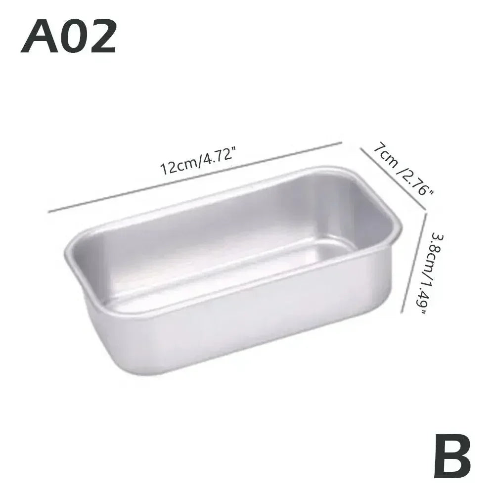 Rectangular Bread Mold Aluminum Alloy Non-Stick Cake Pan Mini Toast Mold Cake Baking Tray Loaf Pan Kitchen Baking Tools Bakeware