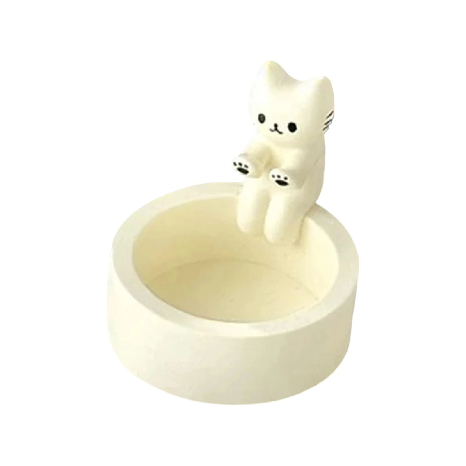 Kitten Candle Holder Cute Cat Candlestick Creative Aromatherapy Candle Holder Durable High Tempe Cartoon Candlestick Decoration