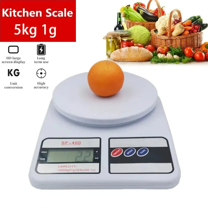 Digital Kitchen Scale LED Display 5kg/1g High-Precision Electronic Scales Home Jewelry Food Snacks Weighing Baking Tools