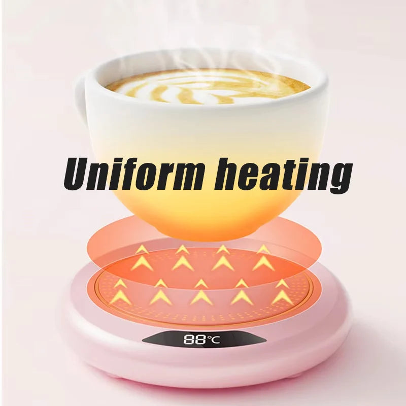 Xiaomi Thermostatic Heating Coaster USB Home Heating Cup Coaster 3-speed Adjustment Heating 55 Degrees Constant Temperature New