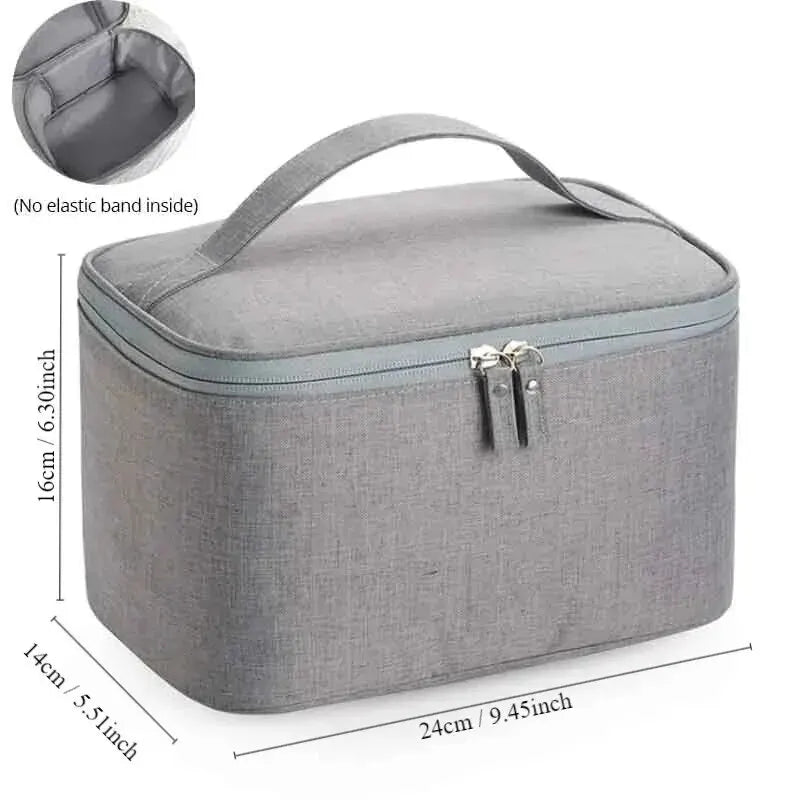 1pc Business Trip Men's Toiletry Bag Double Layer Large Capacity Cosmetic Bag Oxford Cloth Storage Bag Portable Handbag