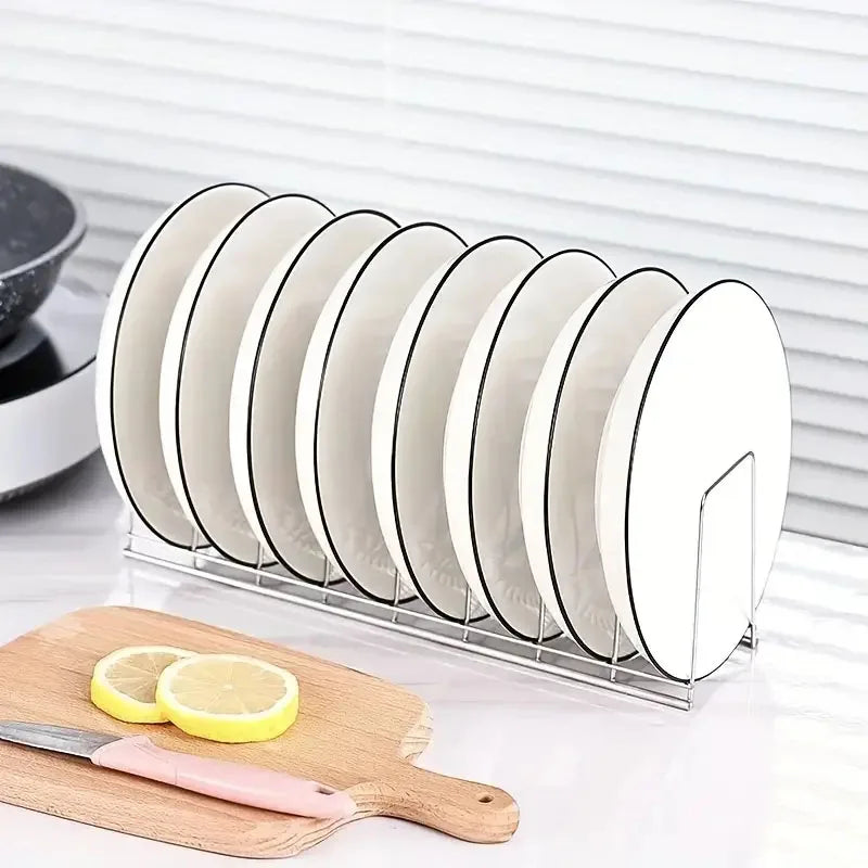 Kitchen Bowl Dish Organizer Stainless Steel Dish Holder Home Cutlery Dishes Pot Lid Rack Household Dish Rack Kitchen Accessories