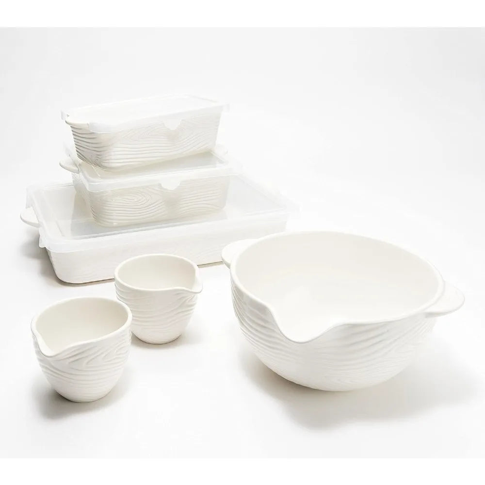 Temp-tations  Bakeware Set, Includes: Lasagna Baker, Brownie Dish, Two Loaf Pans