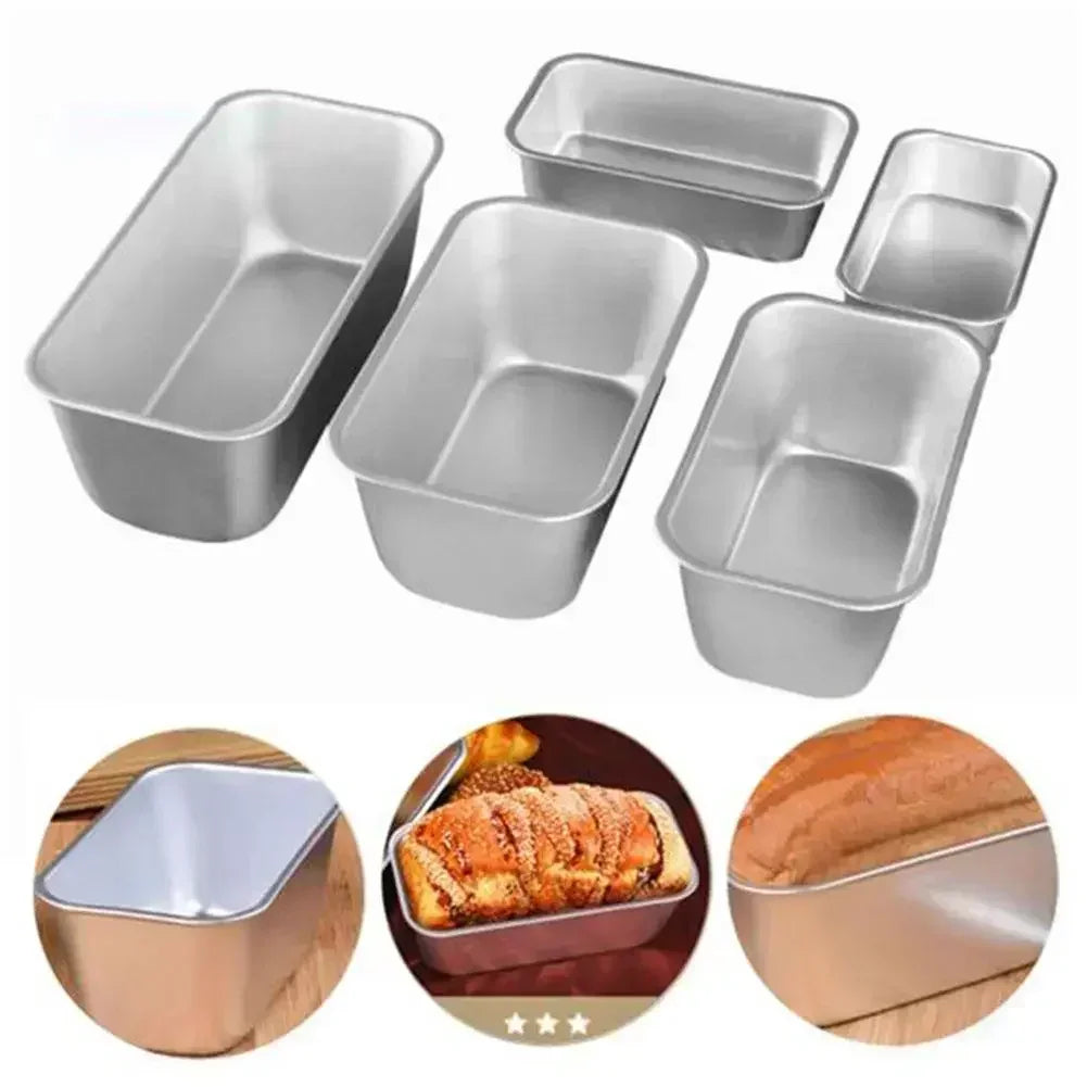 Rectangular Bread Mold Aluminum Alloy Non-Stick Cake Pan Mini Toast Mold Cake Baking Tray Loaf Pan Kitchen Baking Tools Bakeware